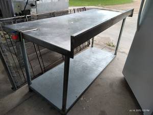 lot 3 image: Stainless Steel CounterTable