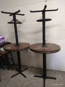 lot 4 image: (4) High Bar Tables