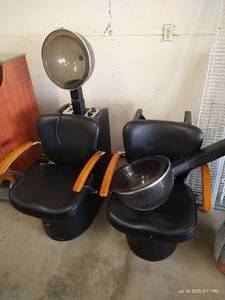 lot 13 image: (2) Salon Dryer Chairs