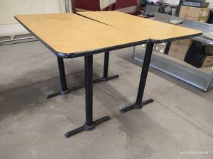 lot 15 image: (2) Heavy Duty Bar Tables