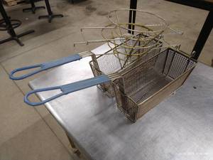 lot 54 image: Deep Fryer Baskets & Strainer Cones