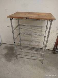lot 60 image: NSF Rack With Wood Top