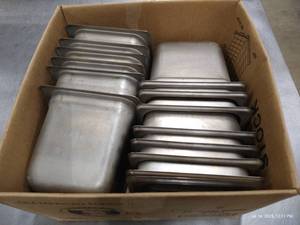 lot 63 image: (13) Stainless Steel Food Trays