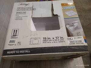 lot 67 image: NIB 19 Cultured Marble Vanity Top