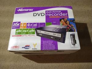 lot 104 image: Memorex Dual Format DVD Recorder Double Layer - New