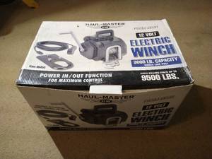 New Haul-Master 3,000 lb 12 Volt Electric Winch
