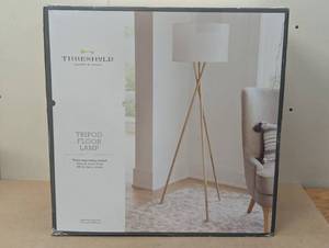 lot 31 image: Modern Tripod Floor Lamp Natural - Threshold