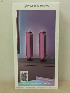 lot 13 image: (Set of 2) LED Light Bars with Remote Black - West & Arrow