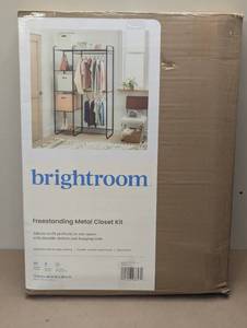 lot 2 image: Freestanding Closet - Brightroom - Black Metal