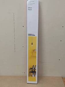 lot 89 image: 2-Tier Fabric Shoe Rack - Room Essentials Freestanding Shoe Organizer, Holds 6 Pairs