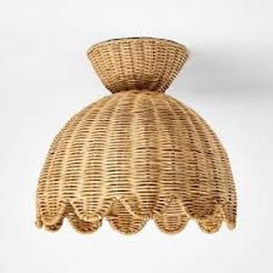 lot 123 image: Woven Flush Mount Ceiling Light - Threshold designed with Studio McGee