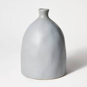 lot 129 image: Ceramic Slate Vase Gray - Threshold designed with Studio McGee