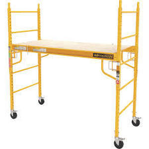 lot 141 image: Metaltech Multipurpose 6ft. Baker-Style Scaffold, 1100-Lb. Capacity, Steel