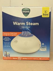 lot 125 image: Vicks Warm Steam Vaporizer Humidifier with Night Light - 1.5gal