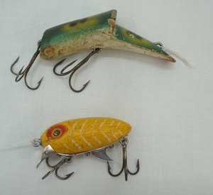 lot 98 image: Vintage Lures Katutzky Top Ike & Clark Water Scout