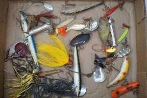 lot 132 image: Vintage Lures Mepps, Helin Flatfish, Spinners, Spoons, Silver Minnows, Rapalas and more