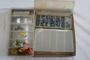 lot 167 image: Fishing Tackle, Weights, and 3 Organizers