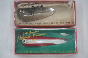 lot 190 image: 2 Vintage Dardevles in Original Packaging