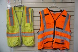 lot 254 image: NEW 2XL Milwaukee Safety Vest & Yellow Safety Vest Size L