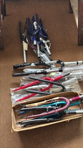 lot 55 image: Collection of Vintage Bicycle Forks