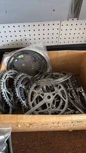 lot 62 image: Collection of Vintage Bicycle Cranks and Chainrings