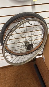 lot 64 image: Vintage Coaster Brake Wheel and Tire