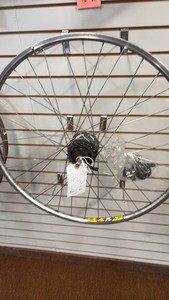 lot 69 image: Shimano 4 Speed Hub 700c Bicycle Wheel