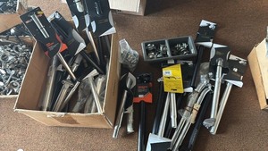 lot 84 image: Assorted Bicycle Seat Posts and Accessories