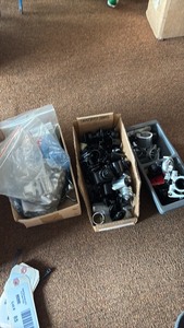 lot 85 image: Collection of Vintage Bicycle Seatpost Clamps and Shims