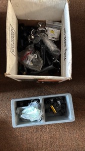 lot 89 image: Collection of Vintage Bicycle Stems with Accessories