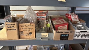 lot 114 image: Collection of Vintage Bicycle Parts and Accessories