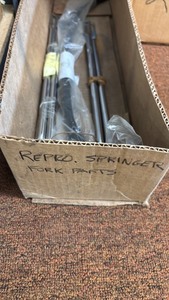 lot 134 image: Box of Schwinn Reproduction Springer Fork Parts