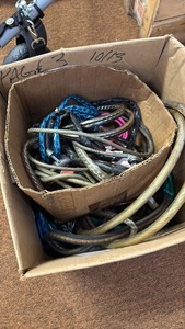 lot 140 image: Collection of Assorted Bicycle Chains and Locks