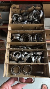 lot 184 image: Assortment of Vintage Schwinn Headset and Crankset Parts