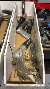 lot 200 image: Collection of Pneumatic Air Tools with Assorted Attachments