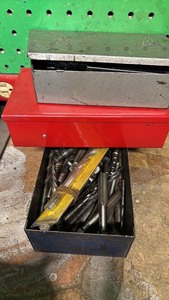 lot 214 image: Assorted Thread Taps and Drill Bits in Metal Storage Cases