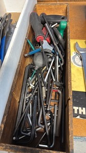lot 225 image: Collection of Allen Wrenches and Hand Tools
