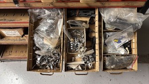 lot 614 image: Assorted Bicycle Cable Guides and Clamps Set