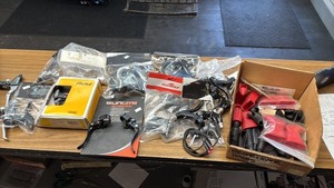 lot 618 image: Assorted Collection of Bicycle Brake Levers and Accessories