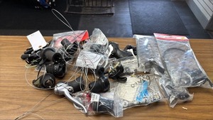 lot 635 image: Assorted Bicycle Shifters and Cables Collection