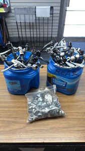 lot 639 image: Large Collection of Bicycle Quick Release Levers and Caps