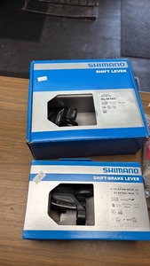 lot 640 image: Shimano Shift and Brake Lever Set with Suntour Accessories