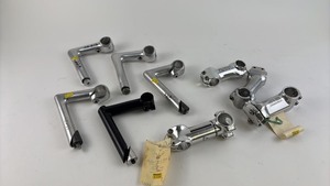 lot 670 image: Collection of Bicycle Handlebar Stems and Quill Stems