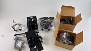 lot 675 image: Collection of Bicycle Brake Calipers Assorted Styles