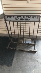lot 353 image: Vintage Fridley-Heights Schwinn Bicycle Parking Rack