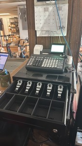 lot 357 image: Used Casio PCR-T2300 Cash Register with Key and Receipt Printer