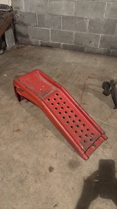 lot 362 image: Heavy Duty Steel Automotive Ramps for Vehicle Maintenance