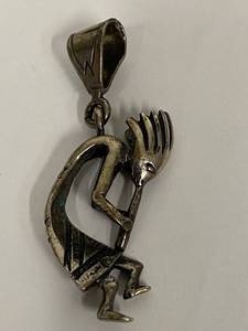lot 52S image: Sterling Silver Kokopelli Pendant Jewelry Native American Art