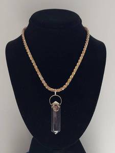lot 143 image: Sterling Silver Necklace with Crystal Pendant