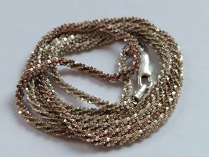 lot 185 image: Sterling Silver 24 Venetian Sparkling Chain Necklace